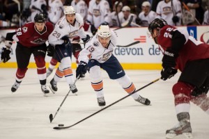 Lake Erie Monsters vs. Oklahoma City Barons. Cox Convention Center, Oklahoma City, OK. 10-20-12.