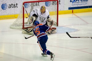 San Antonio vs. Oklahoma City Barons. Cox Convention Center, Oklahoma City, OK. 1-18-13.
